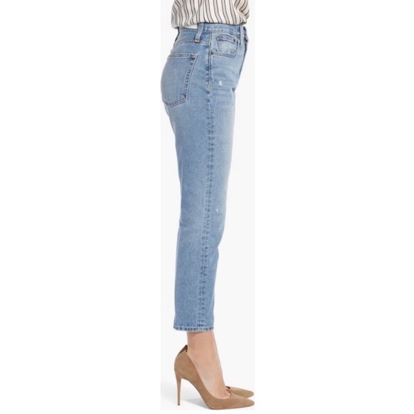 Something Navy High-Rise Cigarette Ankle Jean in Light Indigo Wash | Nordstrom - Picture 2 of 8